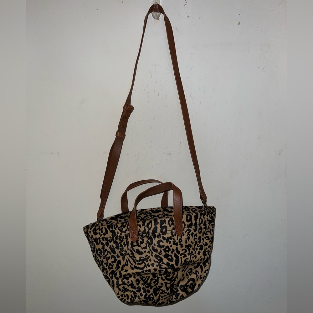 Madewell crossbody in leopard calf hair, new without tags, never been used!